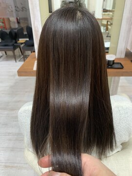 ソワン ドゥ ブレス 立花店(soin de brace) 美革ストレート×ブリーチ2回履歴モデル×美髪/小顔【高嶋仰】