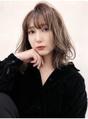 カジュアルウェーブ_ピンクベージュボブルフ_37271
