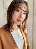 エムクランメイクス 原宿 表参道(m.clan MAKE'S)&nbsp;ロブ ベージュカラー 透明感カラー ブリーチなし 小顔