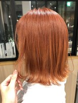 テラスヘア 新潟駅南(TERRACE hair)&nbsp;ピンク？オレンジ？ニュアンス春カラー(ブリーチ1回)
