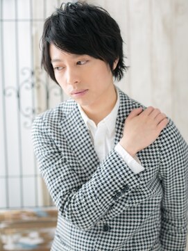 グルーミングサロン バーバー キャッスル 北浦和西口(Grooming salon Barber Castle) オシャレビジカジ黒髪ウルフマッシュL