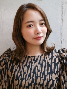 ダヴィン 中目黒(DaVin) 【DaVin中目黒】流し前髪外ハネボブ　モカブラウン