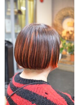 ポタム 東中野(potamu) 刈り上げボブの蟹さんカラー