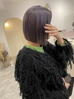 カシェ キョウマチ(cashe’e)&nbsp;ラベンダーカラーにボブ