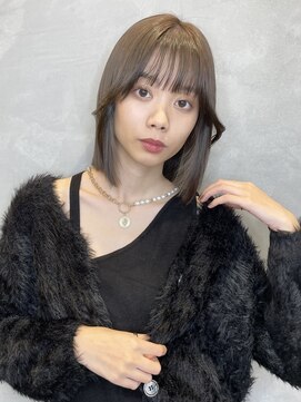 トルネード(TORNADO) 20代30代40代 切りっぱなしボブチョコレートグレージュM67