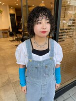 ミューズ バイ ケンジ(MUSE by KENJE) ワイドバングなボブパーマ