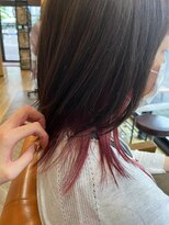 フレンズ 手稲店(friend's)&nbsp;インナーカラー　RED