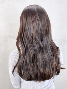 アイティーバイアルバム 藤沢店(IT by ALBUM) グレーブラウン_外ハネボブセクションカラー_ba380881