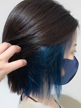 リンダバイネオリーブ 白楽店(Linda by neolive) インナーカラーハイトーンカラー寒色カラーデザインカラー