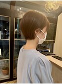耳かけショートボブ
