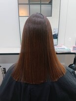 ナンバー ブラオ 名古屋栄(N° blao) 切りっぱなしセミロング　髪質改善/縮毛矯正TOKIOトリートメント