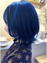 アーブル ヘアーアンドメイク(ARBRE) ブルーブリーチダブルカラーくびれボブレイヤーカット