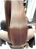 髪質改善トリートメントで艶髪 シールエクステ