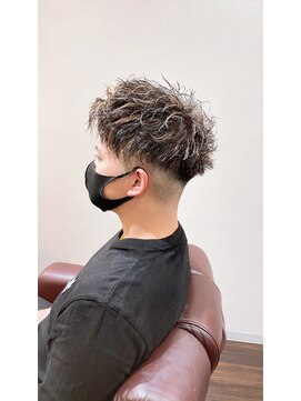 ルシードスタイルサワ(LUCIDO STYLE sawa) 20代メンズハイライト×ツイストスパイラルモテ髪