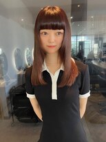 ジーナ セントラル銀座(Zina) 重め前髪*髪質改善*マンダリンブラウン【ZinaCENTRAL】