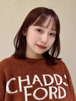 ルル 表参道(lulu.)&nbsp;暖色カラー/暖色/オレンジ/ピンク/ボブ/重めカット