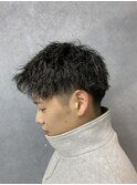 短髪×ツイストパーマ
