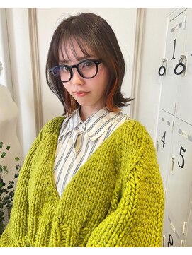 ベルタバイメルク(belta by merc.) インナーカラー/イヤリングカラー/くびれヘア/くびれカット/小顔