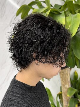 メンズヘアセンス 渋谷(MEN'S HAIR SENSE) カルマパーマ/アッシュブラック/ダークアッシュ/ベリーショート
