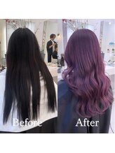 ブリーチなしのダブルカラーってなに？トレンドの透明感カラーを、少ないダメージで手に入る新提案♪