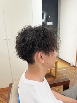 アンソル オブ リシェール(N'SOL of RICHAIR) ベリーショート/ダークアッシュ/ニュアンスパーマ/韓国マッシュ