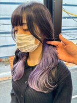アクト 原宿(ACT)&nbsp;インナーペールパープル/イメチェンヘアスタイル