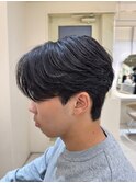 メンズ/センターパート/ニュアンスパーマ