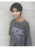 センターパート×ウルフ