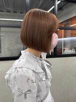 ニコ トウキョウ 渋谷(nico TOKYO)&nbsp;ミルクティーベージュ/ボブ/切りっぱなし/透明感カラー