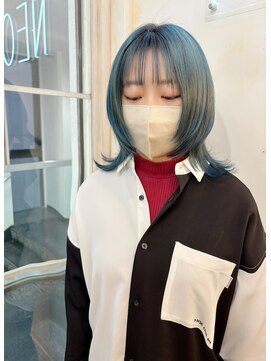 ネオリーブカップ 町田店(Neolive capu) レイヤー　メルティカラー　似合わせカット