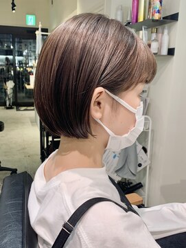 リグリー(regree) ぱつっとボブ/切りっぱなしボブ/アッシュブラウン/髪質改善