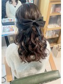 ハーフアップ【福島/ヘアセット】
