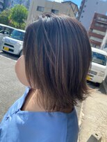 ハサミバイアトリエナガノ 千葉(8sami by atelier nagano) デザインカラー/レイヤーカット/ウエットヘア/オリーブベージュ