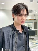 センターパート/ウルフヘア/韓国メンズヘア/20代30代