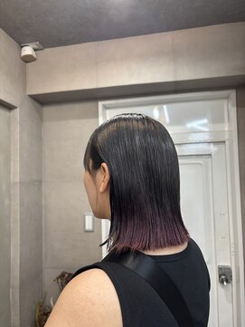 ファビ 渋谷(Fab) くびれヘア/暗めカラー/アプリコットオレンジ/縮毛矯正