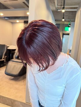 ログ(Log) ブリーチなしボルドーカラー