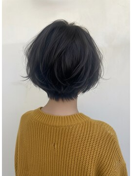 ヘアーメイクパウダー 天王寺寺田町店(Hair make powder) 大人可愛い30代40代50代ナチュラルショートボブオリーブベージュ