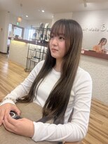 デビュー ヘアーメイク 黒髪/クラゲヘアー/オリーブグレー/小顔/ココアベージュ/宜野湾