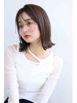 ムウ 難波(MOU)&nbsp;ボブ暗めカラーグランマッシュデザインカラー20代30代40代50代