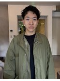 MEN’S HAIR/ルーズショート/ピンパーマ/伏見丸の内