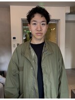 アンフェインド02(UNFEIGNED 02)&nbsp;MEN’S HAIR/ルーズショート/ピンパーマ/伏見丸の内