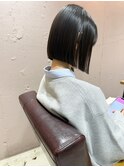 久保田)切りっぱなしボブ似合わせカットぷつっとヘア