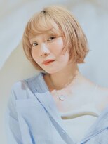 ビィシャイン 三木店(Be shine)&nbsp;ミルクティーベージュ×丸みボブ