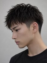 ノイセルヘアー(Noisyle Men's hair) リバースセンターパート/ニュアンスパーマ/ダウンバング/MEN'S