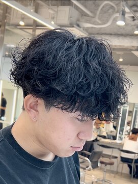 フィフスパーク(fifth PARK) 強めシャドウパーマの波巻きマッシュで立体感アップ◎