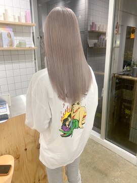 アルボ バイ ミラ 心斎橋(ARVO by MILA) 心斎橋/ダブルカラー/ブリーチ/ミルクティーグレージュ