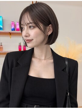 アン 綱島(un) 【大人ボブ♪】　透明感カラー 髪質改善