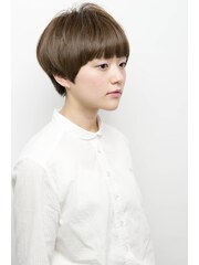 【keep hair design】ナチュラルマッシュショート☆透明感