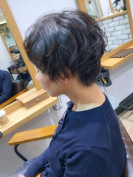 アヴァロン(AVALON) 直毛ペタ毛さんオススメ！マッシュショート×ボタニカルデジパ