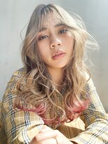 透けロング_セシルカットココアブラウンフリンジウェーブ_37707